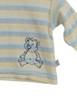 Vorschaubild 2 von Baby Langarmshirt Gr. 68 Gestreift Teddybär Motiv Nicki Pullover Organic
