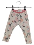 Vorschaubild 1 von Kinder Leggings Tiermotiv Giraffe Elefant Gr. 92 Beige Rosa