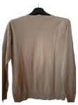 Vorschaubild 2 von Pullover Herren V-Ausschnitt Gr. M Beige Baumwolle Basic Logo