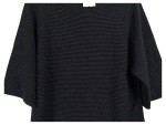 Vorschaubild 2 von Damen Pullover Gr. 44 XXL Schwarz Glitzer Lurex Rippstrick Modern