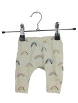 Vorschaubild 1 von Baby Leggings Hose Regenbogen Muster Gr. 56 Bio-Baumwolle Beige