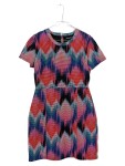 Vorschaubild 1 von Freizeitkleid Damen Gr. 40/L Mehrfarbig Baumwolle Abstrakt Farbenfroh