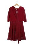 Vorschaubild 1 von Damen Spitzenkleid mit Bolero Rot Gr. XL Festlich Elegant