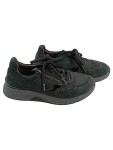 Vorschaubild 1 von Sneaker low Damen Gr. 41 Grau Nubuk Reißverschluss Schnürung Casual Alltag