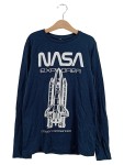 Vorschaubild 1 von Langarmshirt Kinder Blau Gr. 146 Baumwolle Logo-Print Casual Freizeit