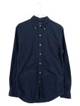 Vorschaubild 1 von Freizeithemd Herren Gr. 50/L Blau Baumwolle Uni Casual Langarm
