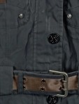 Vorschaubild 2 von Sweatjacke Damen Grau Kapuze Baumwolle Outdoor Gr. S