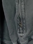 Vorschaubild 4 von Sweatjacke Herren Grau Gr. 54/XL Baumwolle Uni Casual Langarm Freizeit