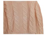 Vorschaubild 3 von Damen Pullover Strickpullover Zopfmuster Gr. 40 L Rosa Baumwolle Modal
