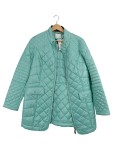 Vorschaubild 1 von Steppjacke Damen Türkis Gr. 40/M Polyester Uni Casual Langarm