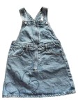 Vorschaubild 1 von Jeanskleid Kinder Blau Gr. 104 Baumwolle Blumenmuster Casual Freizeit
