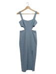 Vorschaubild 1 von Damen Abendkleid Midikleid Cut-Outs Elegant Party Blau Gr. S