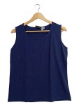 Vorschaubild 1 von Damen Top Tank Shirt Gr. 42/XL Blau Baumwolle Basic