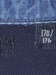 Vorschaubild 4 von Jeanskleid Kinder Blau Gr. 176 Viskose Uni Casual Freizeit Knopf
