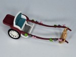 Vorschaubild 1 von Puppenwagen Kutsche Pferdekutsche Zubehör Kunststoff Mehrfarbig 19cm