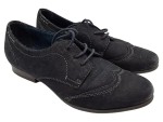 Vorschaubild 1 von Oxford Schnürschuhe Damen Blau Lochmuster Gr. 38 Freizeit