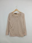 Vorschaubild 5 von Pompöös Harald Glöckler Damen Langarmshirt Strass Cut-Outs Gr. 40 Beige