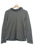 Vorschaubild 1 von Kapuzenpullover Herren Gr. 50/L Grau Polyester Meliert Sportlich Langarm
