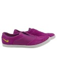 Vorschaubild 1 von Sneaker low Damen Gr. 38,5 Lila Wildleder Slip-On Casual Freizeit Uni Logo
