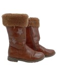 Vorschaubild 1 von Mädchen Winterstiefel Gr. 37 Braun Fell Sterne Glitzer Stiefel