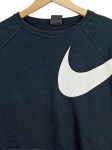 Vorschaubild 2 von Damen Sweatshirt Cropped Big Swoosh Logo Baumwolle Schwarz Gr. S