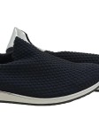 Vorschaubild 2 von Damen Slipper Slip-On Sneaker Gr. 41 Schwarz Silber Wabenstruktur