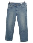 Vorschaubild 1 von Jeans Straight Leg Damen Gr. 42 Blau Baumwolle Uni Casual 46 cm L29