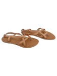 Vorschaubild 1 von Sandalen Damen Gr. 40 Beige Synthetik Schnalle 1 cm Casual Uni