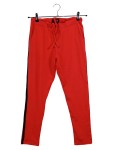 Vorschaubild 1 von Trainingshose Jogginghose Damen Streifen Rot Baumwolle Gr. 40 L