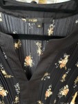 Vorschaubild 4 von Tunikakleid Gr. 38/M Schwarz Blumenmuster Bohemian Midikleid Herbst