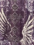 Vorschaubild 4 von Damen Langarmshirt Viskose Gr. 40 L Lila Strass Boho