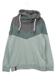 Vorschaubild 1 von Damen Pullover Hoodie Gr. L Grün Meliert Baumwolle Freizeit