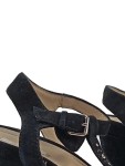 Vorschaubild 2 von Respira Damen Sandalen Wildleder Nieten Strass Elegant Schwarz 39
