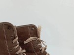 Vorschaubild 3 von Stiefel Damen Gr. 39 Braun Wildleder Schnürung 2 cm Casual Alltag Uni