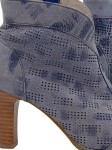 Vorschaubild 2 von Stiefelette Leder Blau Gr. 36 Lochmuster Reißverschluss Frühjahr