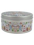 Vorschaubild 4 von Blechdose Retro Mehrfarbig Design Violinen Rosen Glücksklee Ø20cm H10cm