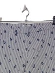 Vorschaubild 3 von Stoffhose Damen Gr. 44 Blumen Streifen Blau Weiß 7/8