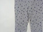 Vorschaubild 4 von Stoffhose Damen Gr. 44 Blumen Streifen Blau Weiß 7/8