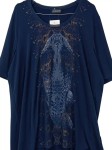 Vorschaubild 2 von by Gerry Weber Damen T-Shirt Schlangenprint Gr. 48 Blau Oversize