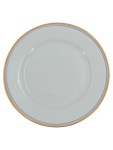 Vorschaubild 1 von Unterteller Porzellan Weiß Goldrand Blauer Rand Elegant