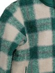 Vorschaubild 4 von Kinder Fleecejacke Sherpa Gr. 122 7-8 Jahre Grün Kariert