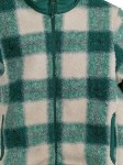 Vorschaubild 5 von Kinder Fleecejacke Sherpa Gr. 122 7-8 Jahre Grün Kariert