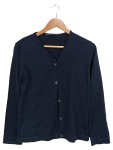 Vorschaubild 1 von Strickjacke Herren Blau Gr. 52/L Schurwolle Polyacryl Uni Business Büro