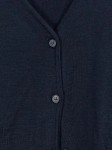 Vorschaubild 3 von Strickjacke Herren Blau Gr. 52/L Schurwolle Polyacryl Uni Business Büro