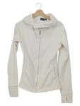 Vorschaubild 1 von Fleecejacke Damen Gr. 36/S Weiß Polyester Uni Langarm Ungefüttert