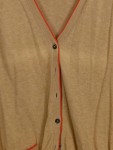 Vorschaubild 4 von Damen Strickjacke Cash Cotton Gr. 42/XL Beige Ellbogenpatches