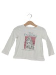 Vorschaubild 1 von Langarmshirt Kinder Weiß Gr. 92 Baumwolle Logo-Print Casual Freizeit Elfe