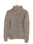 Vorschaubild 2 von Herren Pullover Rollkragen Zopfmuster Beige Meliert Gr. M