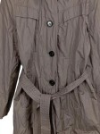 Vorschaubild 2 von Damen Trenchcoat Leichte Jacke Gr. 38 Grau Taupe mit Gürtel