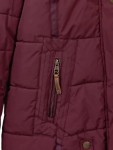 Vorschaubild 4 von Damen Winterjacke Steppjacke Kapuze Fellkragen Gr. 38/M Bordeaux